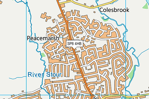 SP8 4HB map - OS VectorMap District (Ordnance Survey)