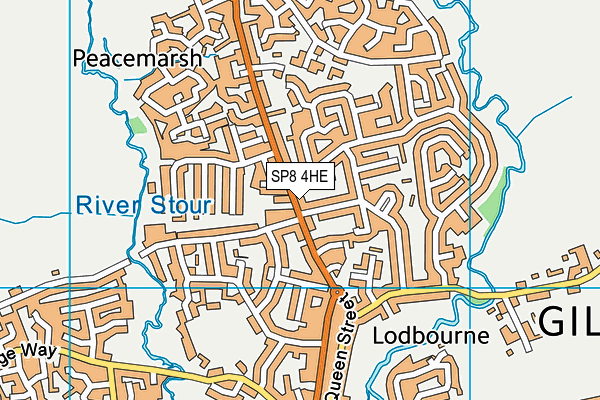 SP8 4HE map - OS VectorMap District (Ordnance Survey)