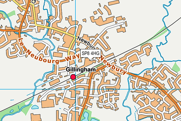 SP8 4HG map - OS VectorMap District (Ordnance Survey)