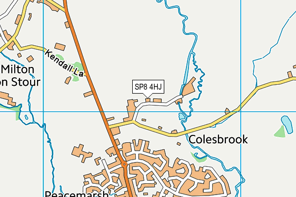 SP8 4HJ map - OS VectorMap District (Ordnance Survey)