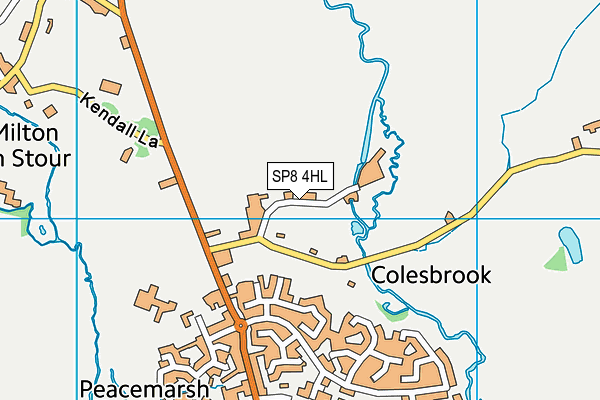 SP8 4HL map - OS VectorMap District (Ordnance Survey)