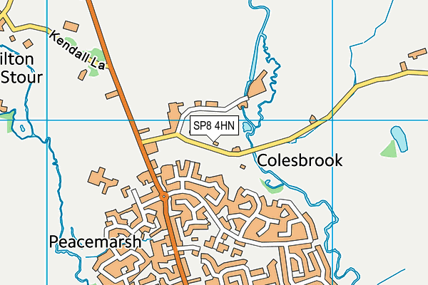 SP8 4HN map - OS VectorMap District (Ordnance Survey)