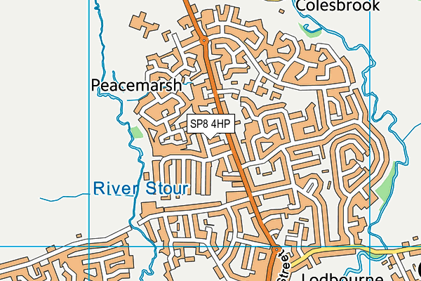 SP8 4HP map - OS VectorMap District (Ordnance Survey)