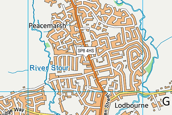 SP8 4HS map - OS VectorMap District (Ordnance Survey)