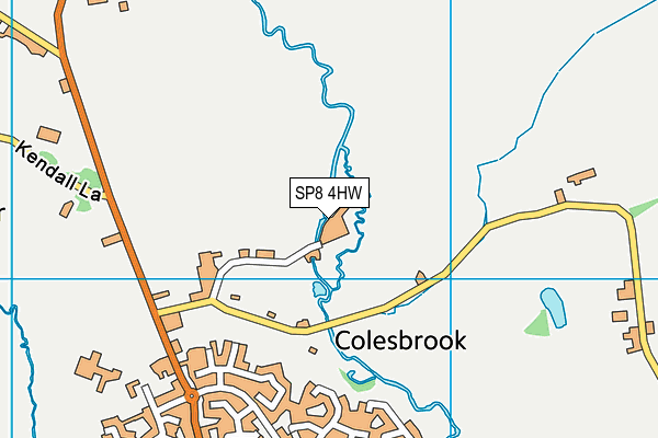 SP8 4HW map - OS VectorMap District (Ordnance Survey)