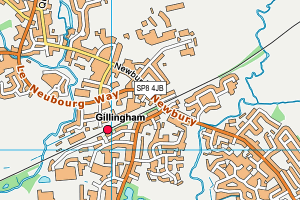 SP8 4JB map - OS VectorMap District (Ordnance Survey)