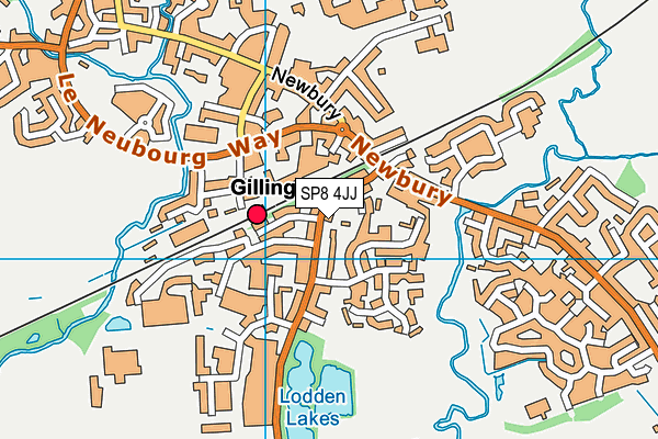 SP8 4JJ map - OS VectorMap District (Ordnance Survey)