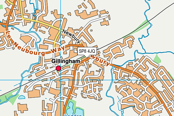 SP8 4JQ map - OS VectorMap District (Ordnance Survey)