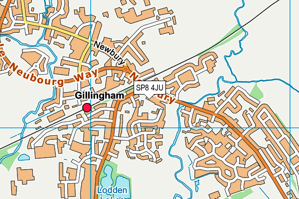 SP8 4JU map - OS VectorMap District (Ordnance Survey)