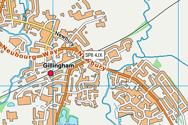 SP8 4JX map - OS VectorMap District (Ordnance Survey)