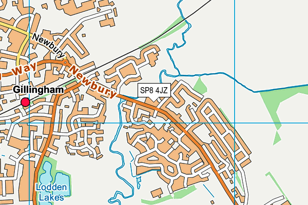 SP8 4JZ map - OS VectorMap District (Ordnance Survey)