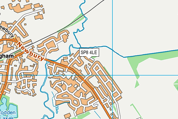 SP8 4LE map - OS VectorMap District (Ordnance Survey)