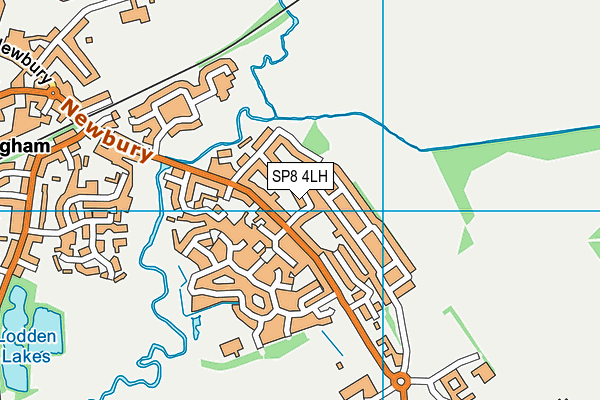 SP8 4LH map - OS VectorMap District (Ordnance Survey)