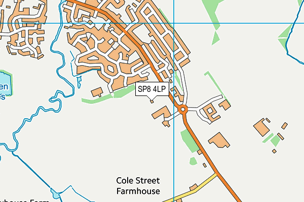 SP8 4LP map - OS VectorMap District (Ordnance Survey)