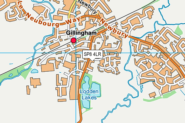 SP8 4LR map - OS VectorMap District (Ordnance Survey)