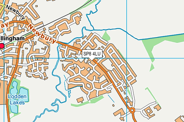 SP8 4LU map - OS VectorMap District (Ordnance Survey)