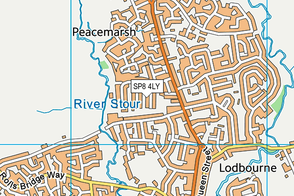 SP8 4LY map - OS VectorMap District (Ordnance Survey)