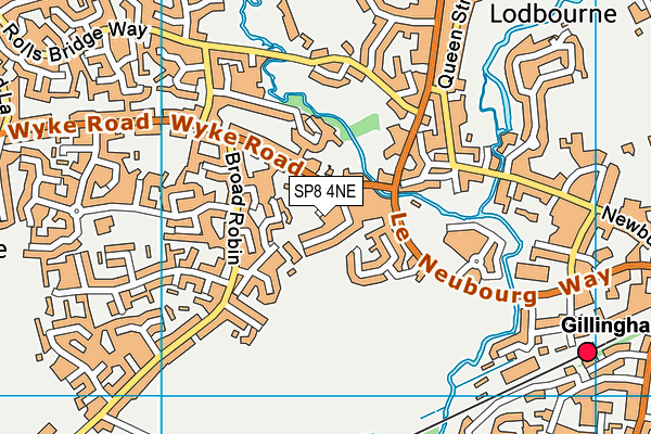 SP8 4NE map - OS VectorMap District (Ordnance Survey)