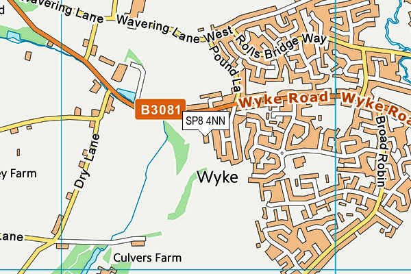 SP8 4NN map - OS VectorMap District (Ordnance Survey)