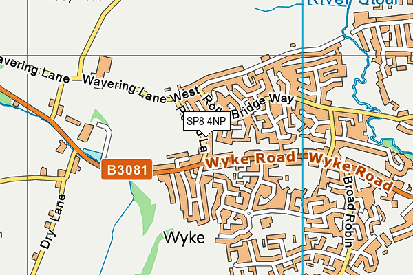 SP8 4NP map - OS VectorMap District (Ordnance Survey)