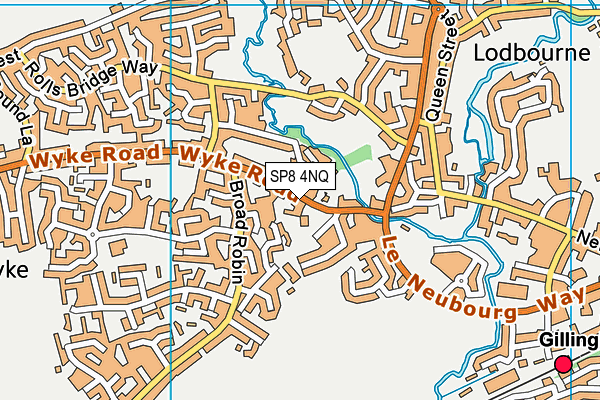 SP8 4NQ map - OS VectorMap District (Ordnance Survey)