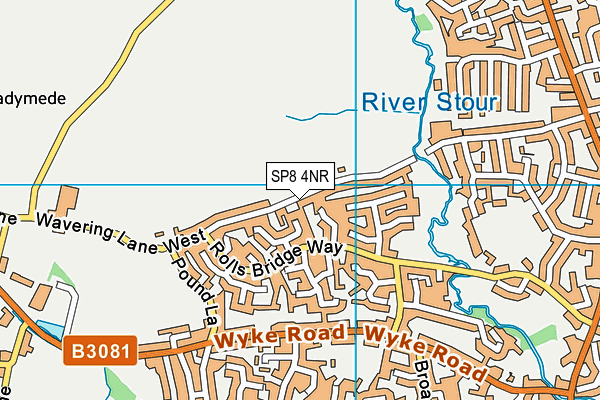SP8 4NR map - OS VectorMap District (Ordnance Survey)