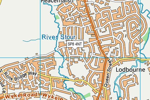 SP8 4NT map - OS VectorMap District (Ordnance Survey)