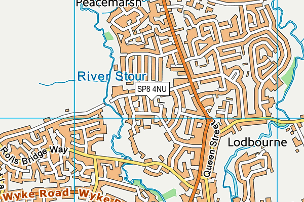 SP8 4NU map - OS VectorMap District (Ordnance Survey)