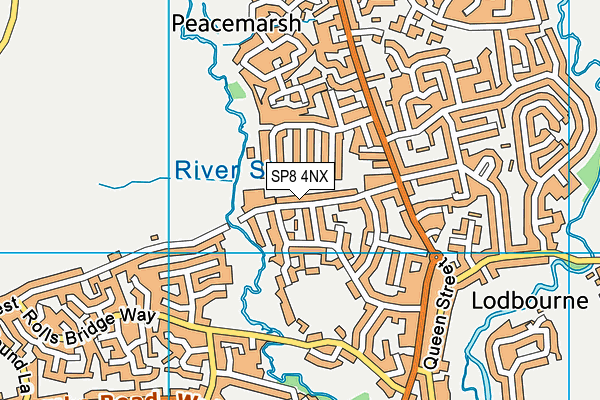SP8 4NX map - OS VectorMap District (Ordnance Survey)