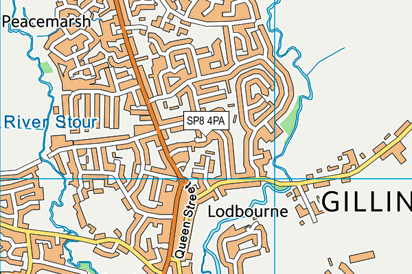 SP8 4PA map - OS VectorMap District (Ordnance Survey)