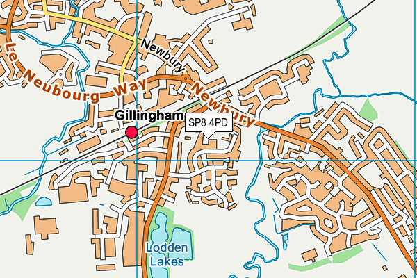 SP8 4PD map - OS VectorMap District (Ordnance Survey)