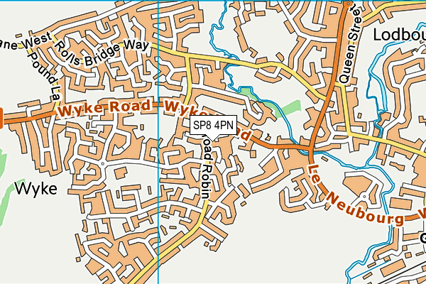 SP8 4PN map - OS VectorMap District (Ordnance Survey)