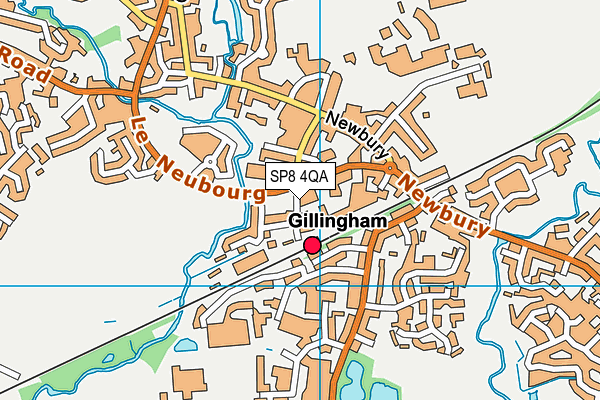 SP8 4QA map - OS VectorMap District (Ordnance Survey)