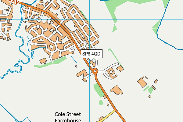 SP8 4QD map - OS VectorMap District (Ordnance Survey)