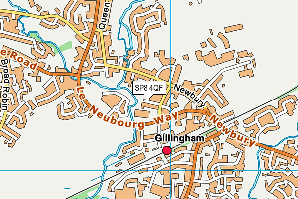 SP8 4QF map - OS VectorMap District (Ordnance Survey)