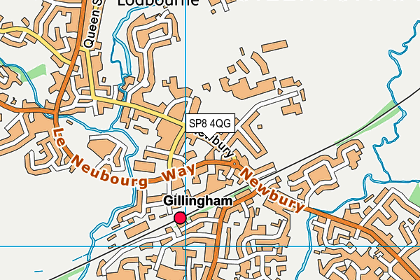 SP8 4QG map - OS VectorMap District (Ordnance Survey)