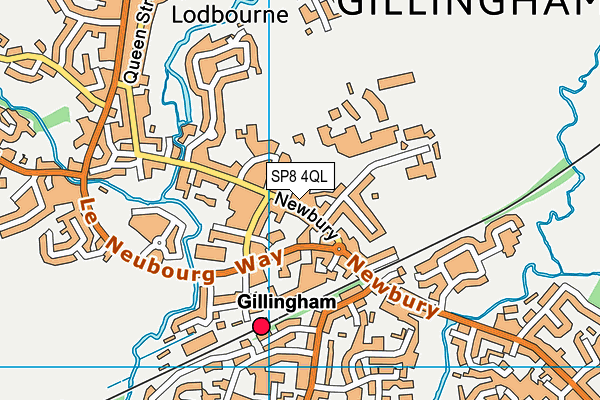 SP8 4QL map - OS VectorMap District (Ordnance Survey)