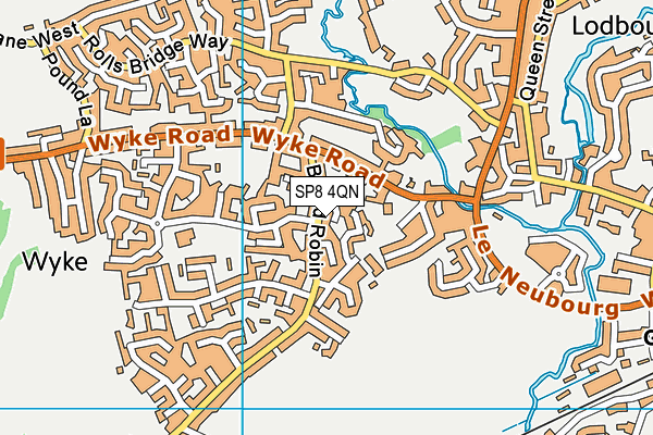 SP8 4QN map - OS VectorMap District (Ordnance Survey)