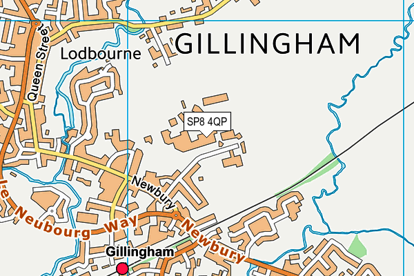 Gillingham School map (SP8 4QP) - OS VectorMap District (Ordnance Survey)
