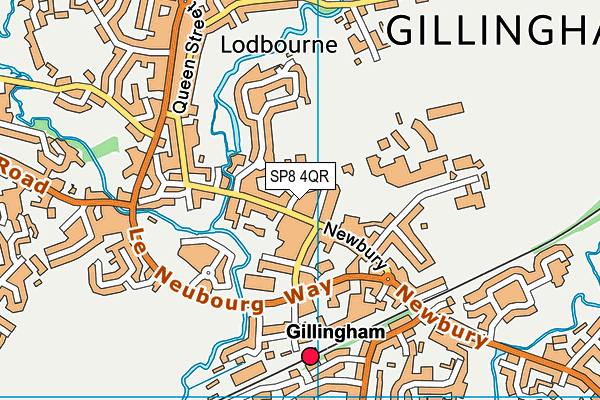 Gillingham Primary School map (SP8 4QR) - OS VectorMap District (Ordnance Survey)