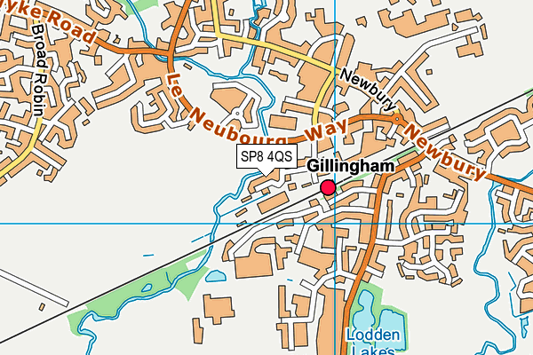 SP8 4QS map - OS VectorMap District (Ordnance Survey)