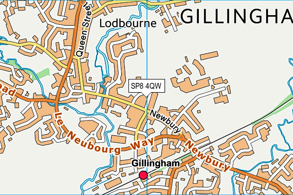 SP8 4QW map - OS VectorMap District (Ordnance Survey)