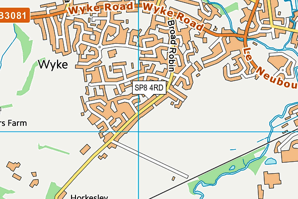 SP8 4RD map - OS VectorMap District (Ordnance Survey)