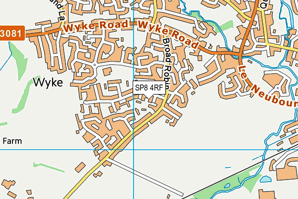 SP8 4RF map - OS VectorMap District (Ordnance Survey)