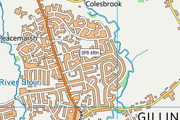 SP8 4RH map - OS VectorMap District (Ordnance Survey)