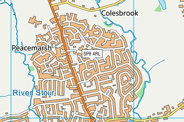 SP8 4RL map - OS VectorMap District (Ordnance Survey)