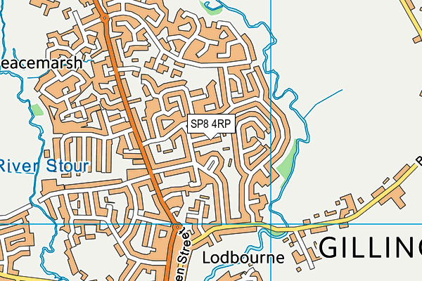 SP8 4RP map - OS VectorMap District (Ordnance Survey)