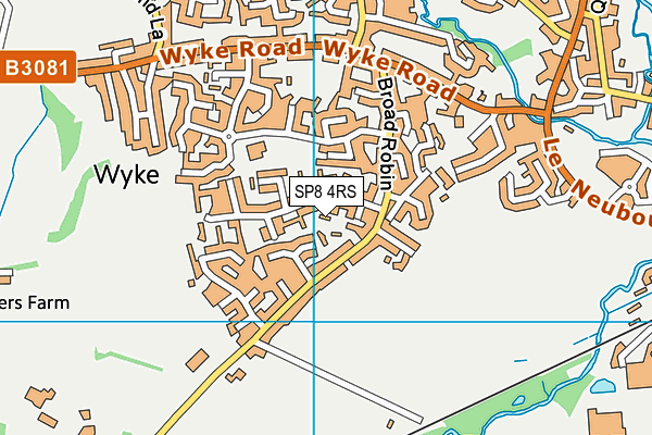 SP8 4RS map - OS VectorMap District (Ordnance Survey)