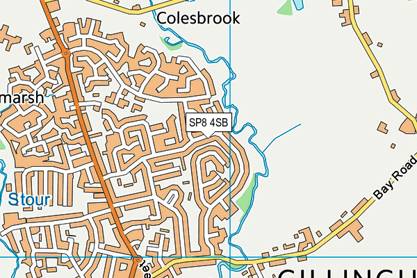 SP8 4SB map - OS VectorMap District (Ordnance Survey)