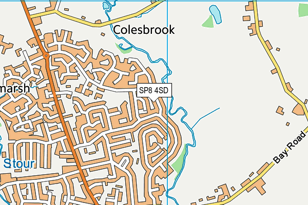 SP8 4SD map - OS VectorMap District (Ordnance Survey)